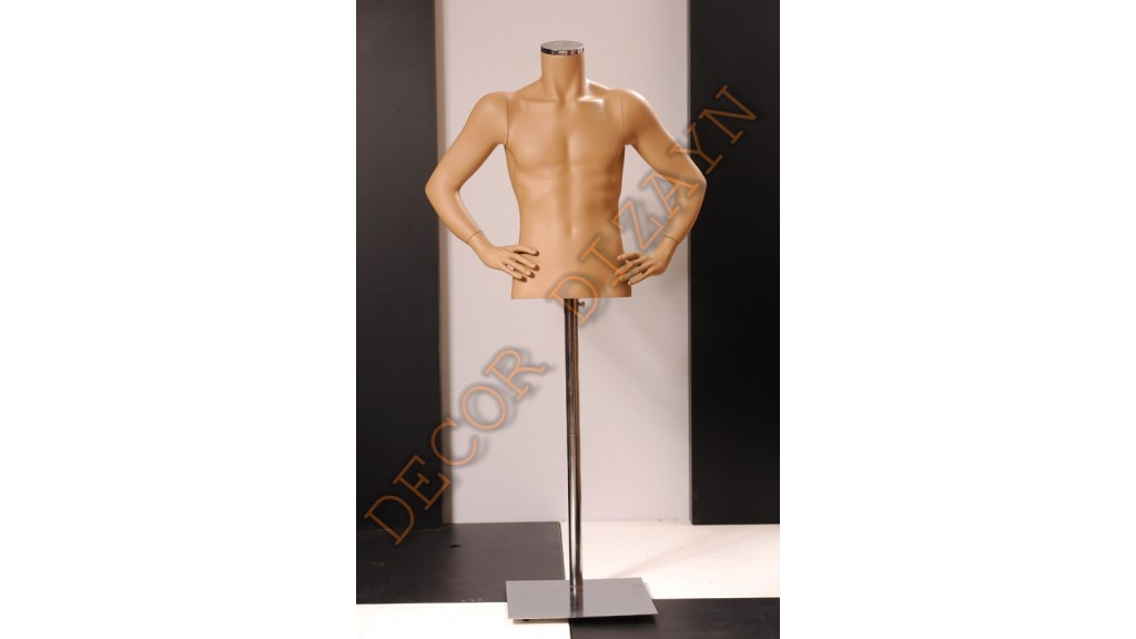 Polyester Bust Mannequin - Male